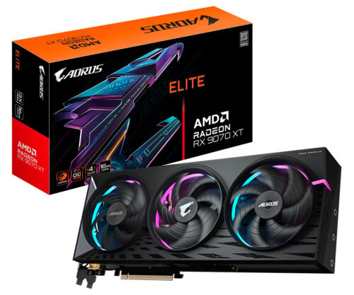 Gpu Gigabyte Amd Radeon Rx 9070 Xt Elite 16g 256bits Gddr6 Gv-r9070xtaorus E-16gd
