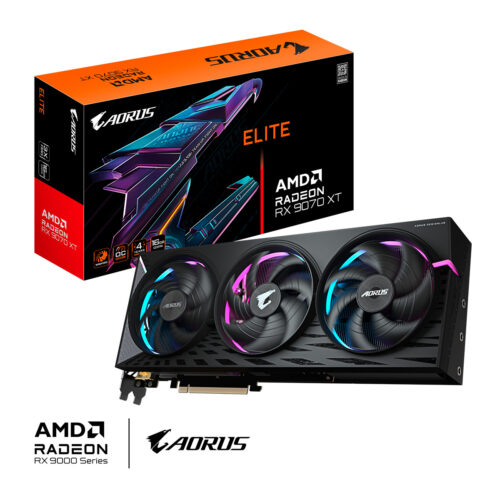 Gpu Gigabyte Amd Radeon Rx 9070 Xt Elite 16g 256bits Gddr6 Gv-r9070xtaorus E-16gd - Imagem 4