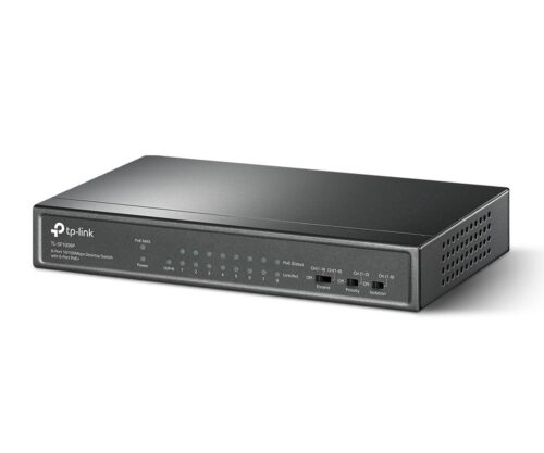 Switch Poe 9 Portas Fast 10/100 (8 Portas Poe+) Tl-sf1009p Smb