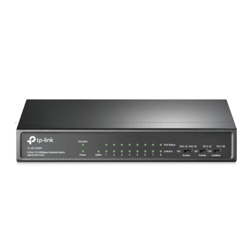 Switch Poe 9 Portas Fast 10/100 (8 Portas Poe+) Tl-sf1009p Smb - Imagem 2