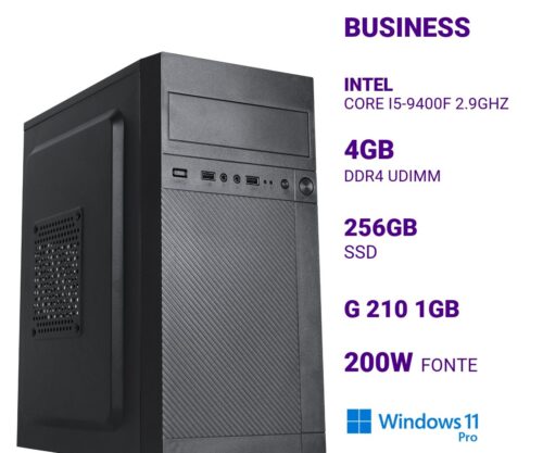 Computador B500 Core I5-9400f 2.9ghz Memória 4gb Ddr4 Ssd 256gb G 210 1gb  Fonte 200w Windows 11 Pro