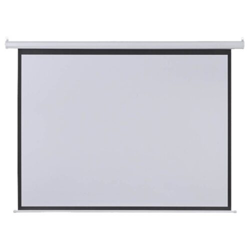 Tela De Projeção Retrátil Elétrica 100'' 2,03 X1,52m 220v Com Controle Remoto Ac355